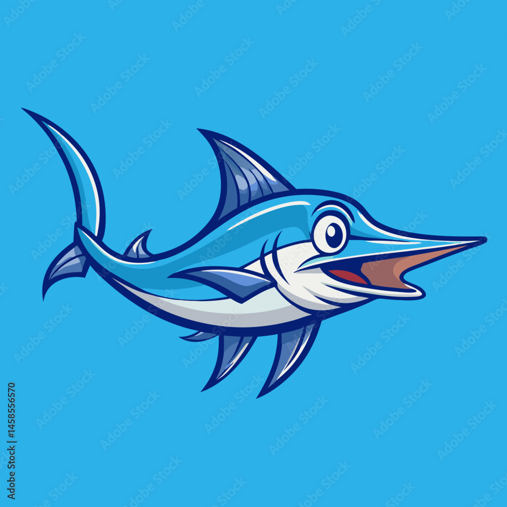 sleek design swordfish vector sleek design swordfish vector