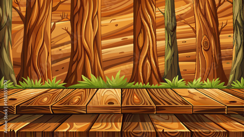 Wood texture background, wood planks texture of bark wood