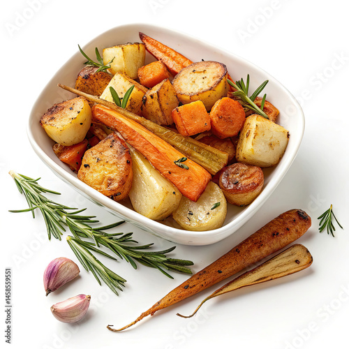 baked potatoes with vegetables