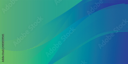 Wallpaper Mural Abstract Green Fluid Banner Template. Modern background design. gradient color. Dynamic Waves. Liquid shapes composition. Torontodigital.ca