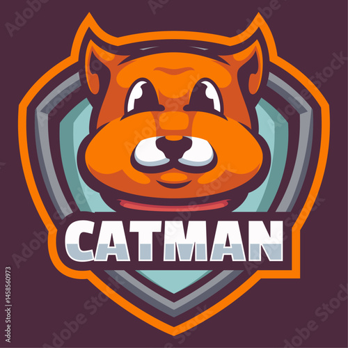 Cat Cute Mascot Logo