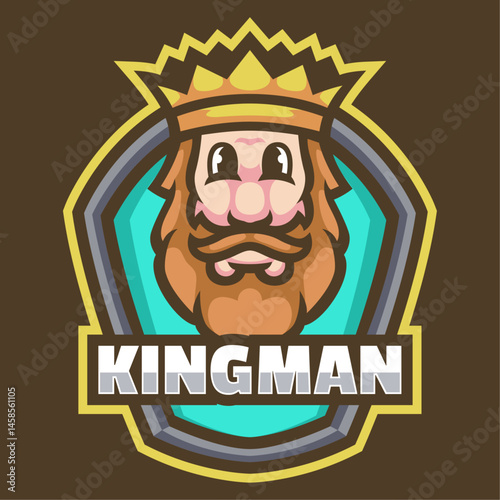 King Man Mascot Logo