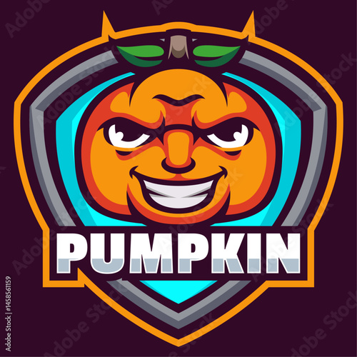 Pumpkin Mascot Logo