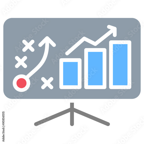 Marketing Strategy Glyph Color Icon