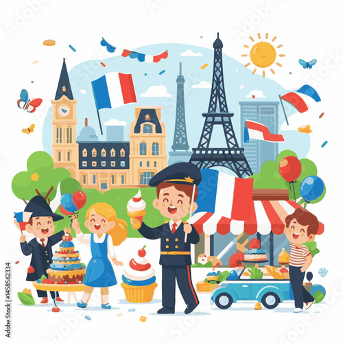 france, celebration, background, flag, holiday, illustration, freedom, paris, french, national, bastille day, bastille, banner, independence, vector, july, symbol, design, europe, patriotic, poster, b