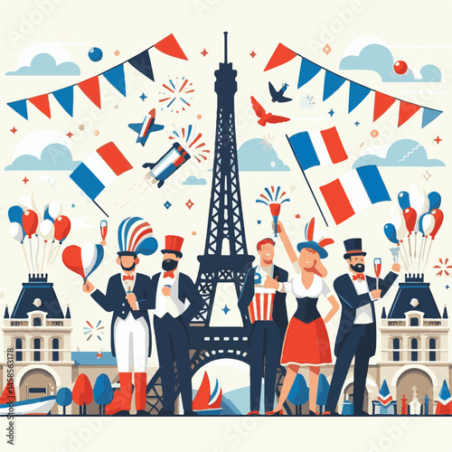 france, celebration, background, flag, holiday, illustration, freedom, paris, french, national, bastille day, bastille, banner, independence, vector, july, symbol, design, europe, patriotic, poster, b