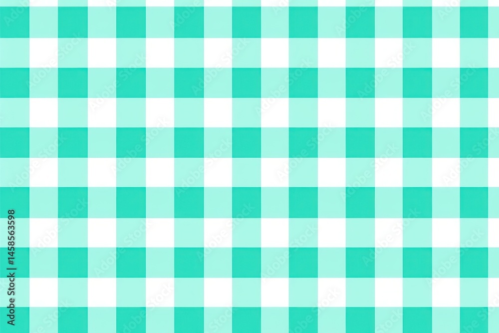 Teal gingham pattern backgrounds tablecloth. Teal gingham pattern backgrounds tablecloth.