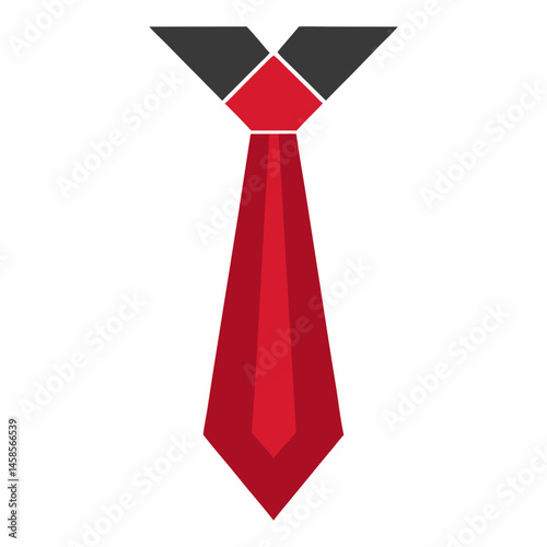 tie silhouette vector illustration