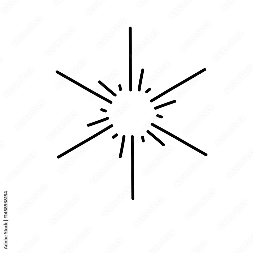 Doodle Sketch Starburst Doodle Sketch Starburst