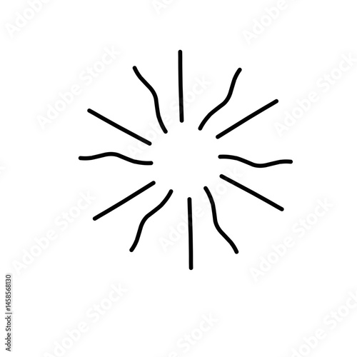 Doodle Sketch Starburst 