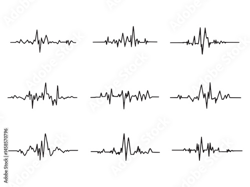 Minimal Electrocardiograph Line Drawing