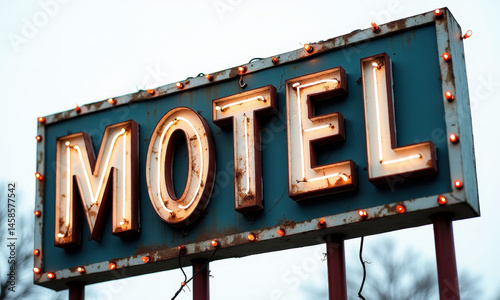 Retro Motel Neon Sign, Vintage Travel - Retro/Vintage