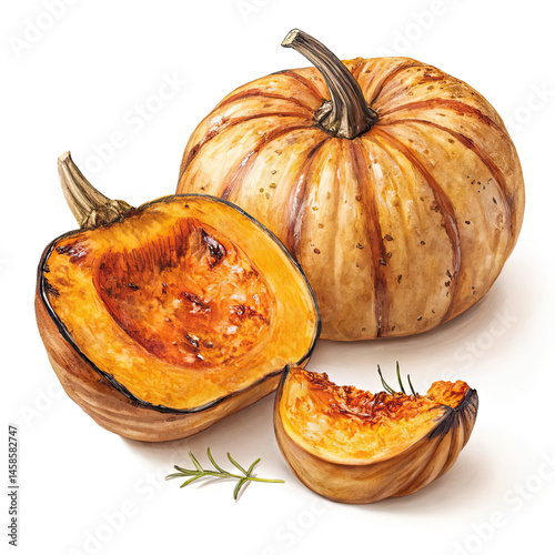 pumpkin on a white background