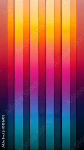 Vertical Gradient Stripes in Bold Colors  