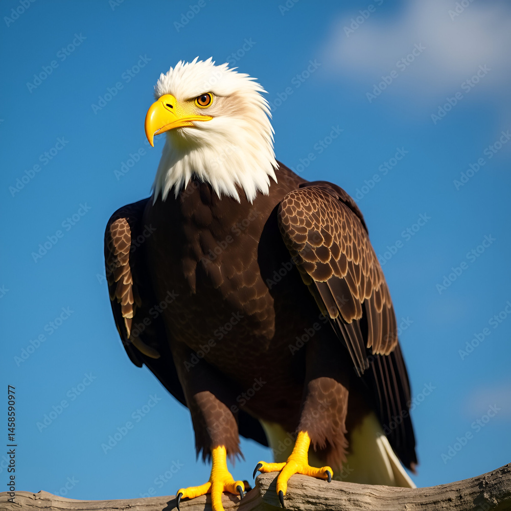 Obraz premium bald eagle on a branch