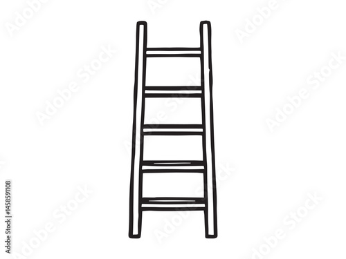 Ladder Shelf Simple Line Art Collection