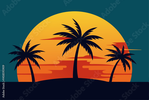 palm tree on the beach