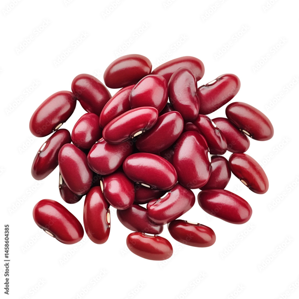 Red beans isolated on transparent or white background Red beans isolated on transparent or white background