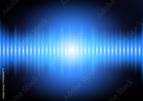 Blue Wave Sound This captivating illustration captures the essence of sound through a mesmerizing blue wave, radiating energy and precision.