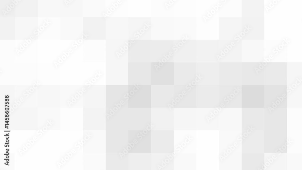 White and blue simple abstract square background, geometric animation