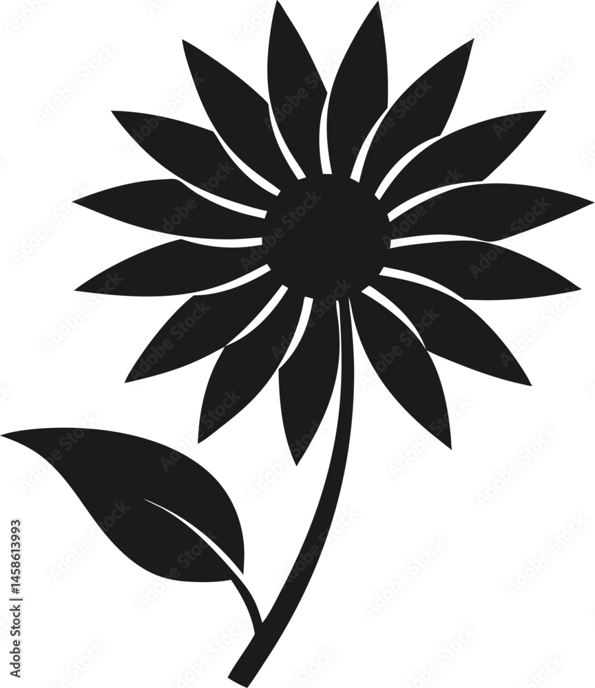 Arnica icon Silhouette vector on transparent background Arnica icon Silhouette vector on transparent background