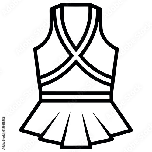 Vector Illustration of a Cheerleader Outfit