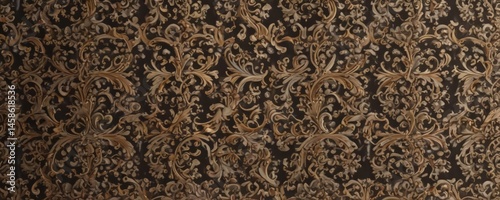 Intricate damask pattern, elegant swirls & scrolls,  pattern,  art,  texture