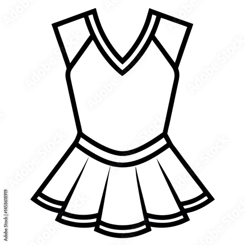 Vector Illustration of a Cheerleader Outfit