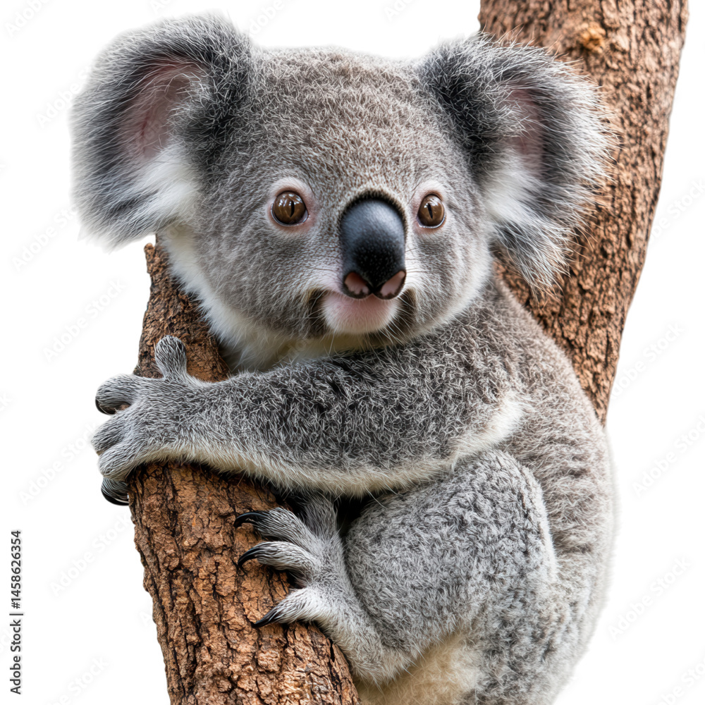 Fototapeta premium Koala on transparent background
