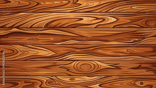 Brown unpainted natural wood with grains for background and texture.