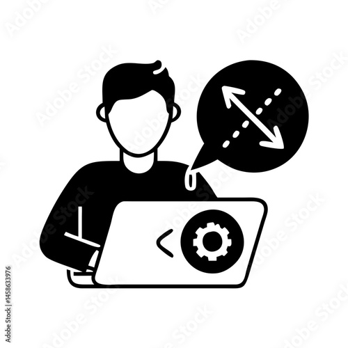 Technical specialist working on software configuration while considering scaling solutions