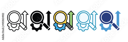 Seo Icon Set Multiple Style Collection