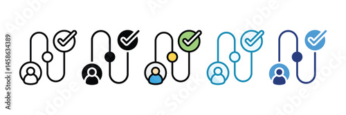 Customer Journey Icon Set Multiple Style Collection
