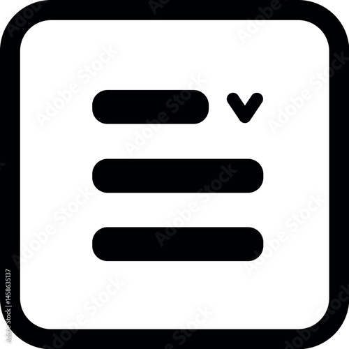 Ícones de Menu Minimalistas em Estilo Flat – UI/UX, Web e Mobile, perfeitos para interfaces de usuário (UI/UX), design de aplicativos mobile, web - Minimalist Menu Icons in Flat Style – UI/UX, Web
