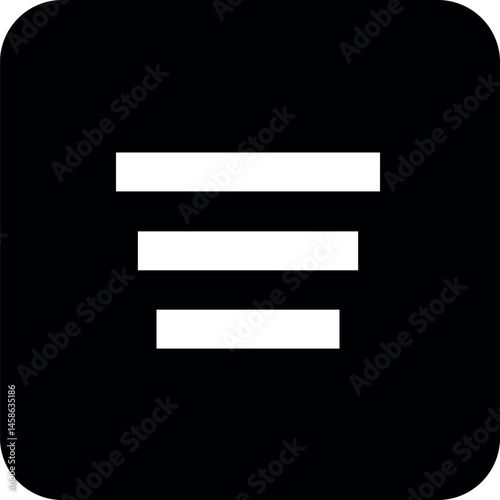 Ícones de Menu Minimalistas em Estilo Flat – UI/UX, Web e Mobile, perfeitos para interfaces de usuário (UI/UX), design de aplicativos mobile, web - Minimalist Menu Icons in Flat Style – UI/UX, Web