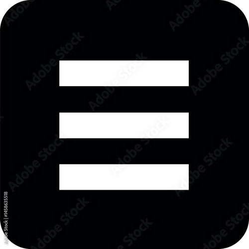 Ícones de Menu Minimalistas em Estilo Flat – UI/UX, Web e Mobile, perfeitos para interfaces de usuário (UI/UX), design de aplicativos mobile, web - Minimalist Menu Icons in Flat Style – UI/UX, Web