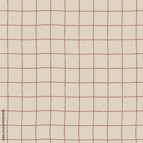 Seamless repeating pattern Red Color of the year Mocha Mousse plaid, waves or polka dots for wrapping paper, surface design and other design projects