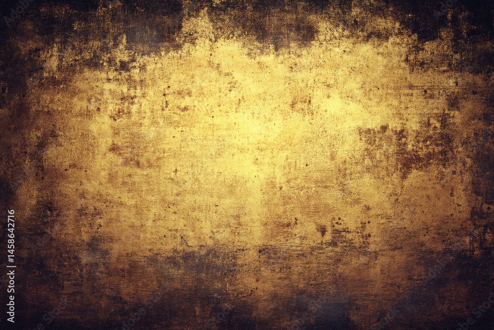 Obraz premium Aged, textured gold and brown surface