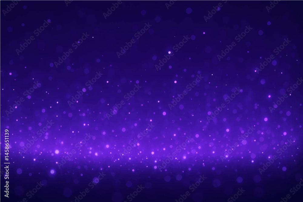 Obraz premium Abstract Gradient violet glowing particles background.