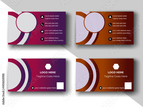 modern business card design . double sided business card design template. Clean professional business card template, visiting card, business card.