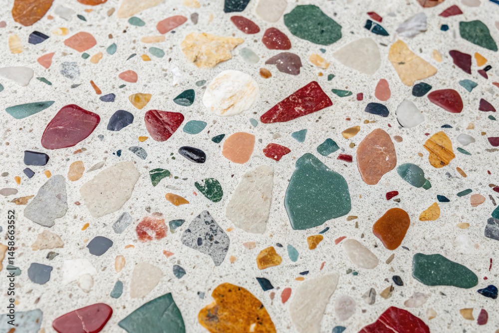 Luxury colorful terrazzo marble stone texture