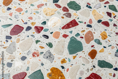 Obraz na płótnie Luxury colorful terrazzo marble stone texture w salonie