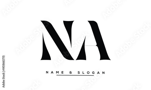NA, AN Abstract Letters Logo Monogram