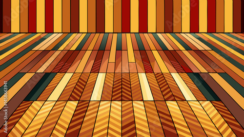 Vector Tile wood floor striped design background illustration