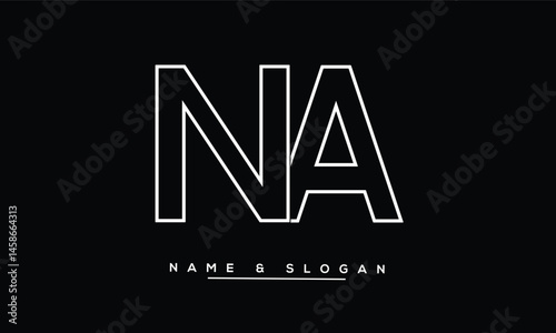 NA, AN Abstract Letters Logo Monogram