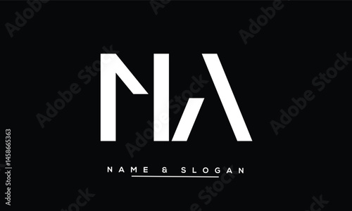 NA, AN Abstract Letters Logo Monogram