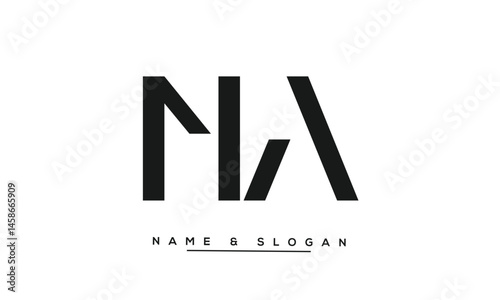 NA, AN Abstract Letters Logo Monogram