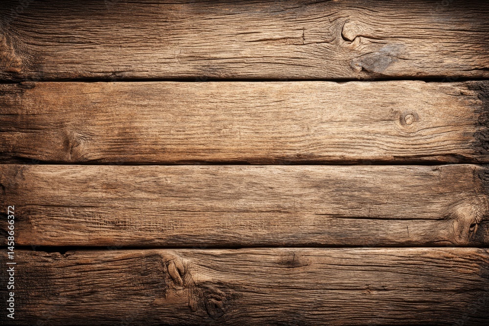 Fototapeta premium Aged, weathered wooden planks (1)