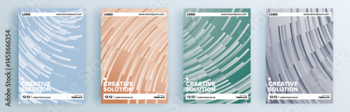 Modern abstract covers set, minimal covers design. Colorful geometric background, vector illustration.