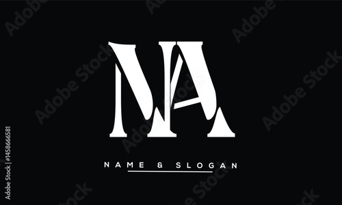 NA, AN Abstract Letters Logo Monogram